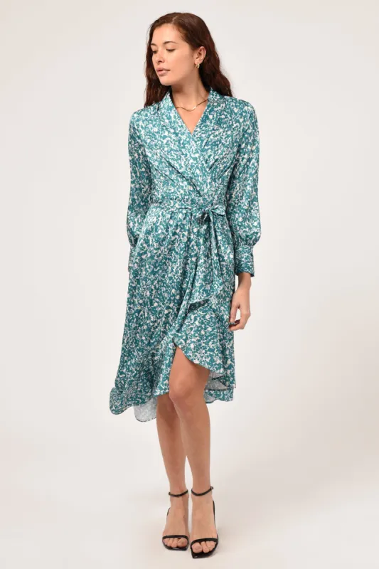 Rina Wrap Maxi Dress sold by Adelyn Rae
