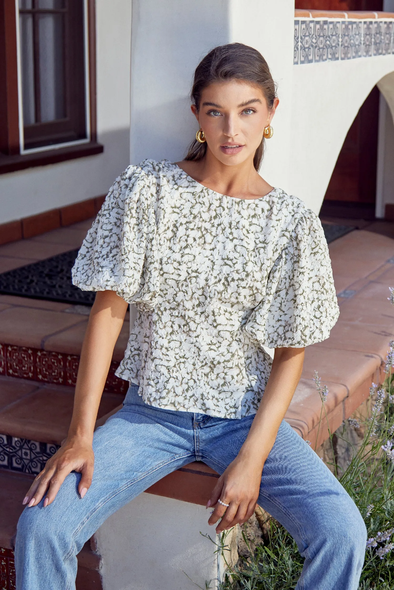 Eli Textured Blouse sold by Adelyn Rae product image thumbnail 2