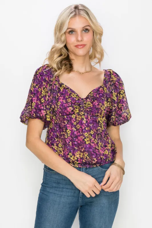 Dana Puff Sleeve Top - FINAL SALE sold by Adelyn Rae