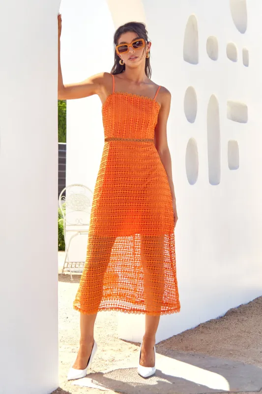 Inda Lace Midi Dress sold by Adelyn Rae