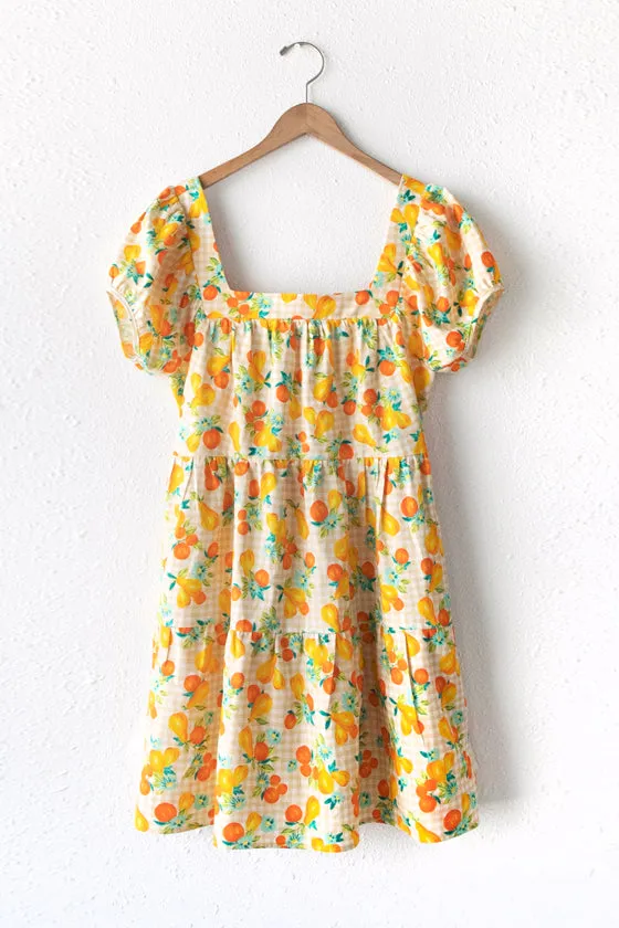 Lora Gingham Cap Sleeve Dress sold by Adelyn Rae product image thumbnail 2