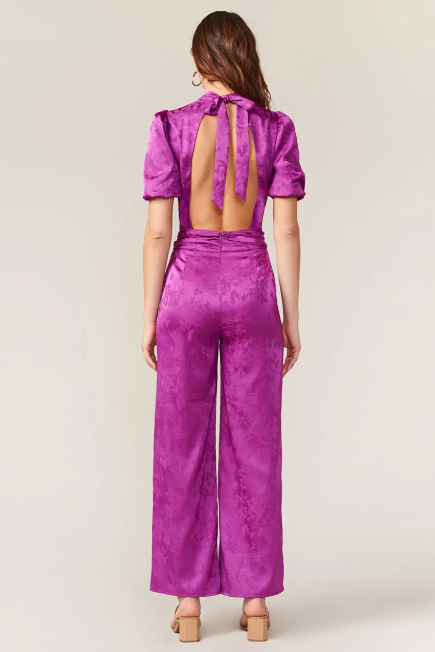 Theo Jacquard Open Back Jumpsuit - FINAL SALE sold by Adelyn Rae product image thumbnail 2
