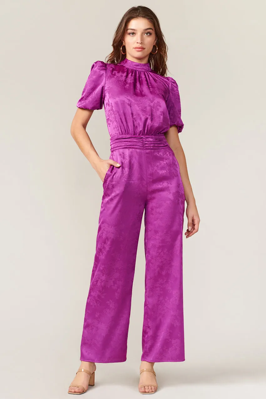 Theo Jacquard Open Back Jumpsuit - FINAL SALE sold by Adelyn Rae
