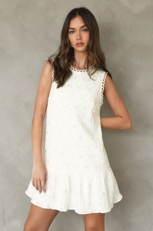 Teresa Textured Mini Shift Dress sold by Adelyn Rae