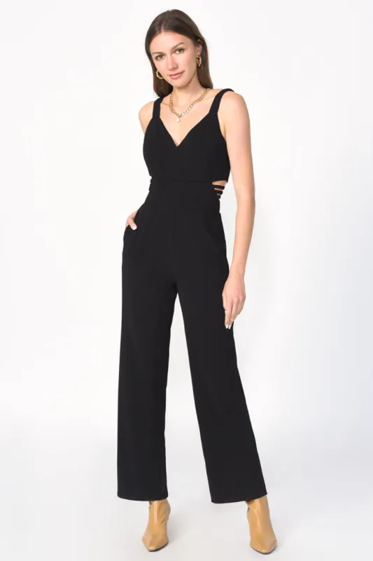 Glo Strappy Crepe Jumpsuit sold by Adelyn Rae