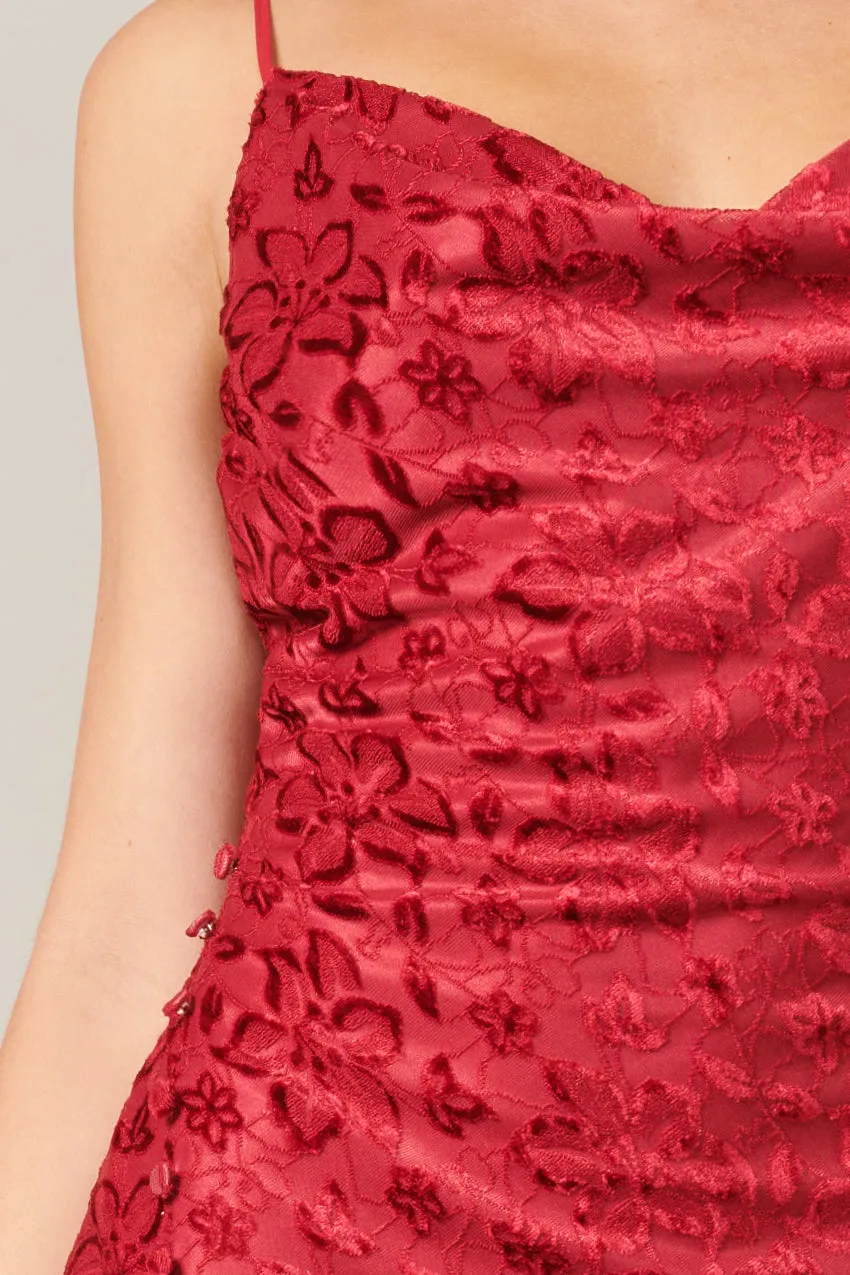 Bonnie Jacquard Velvet Knit Midi Dress - FINAL SALE sold by Adelyn Rae product image thumbnail 3