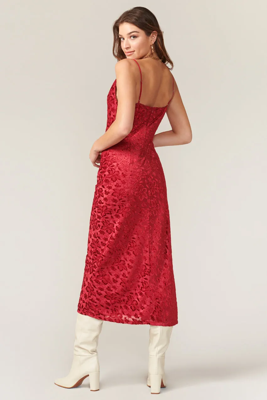 Bonnie Jacquard Velvet Knit Midi Dress - FINAL SALE sold by Adelyn Rae product image thumbnail 2