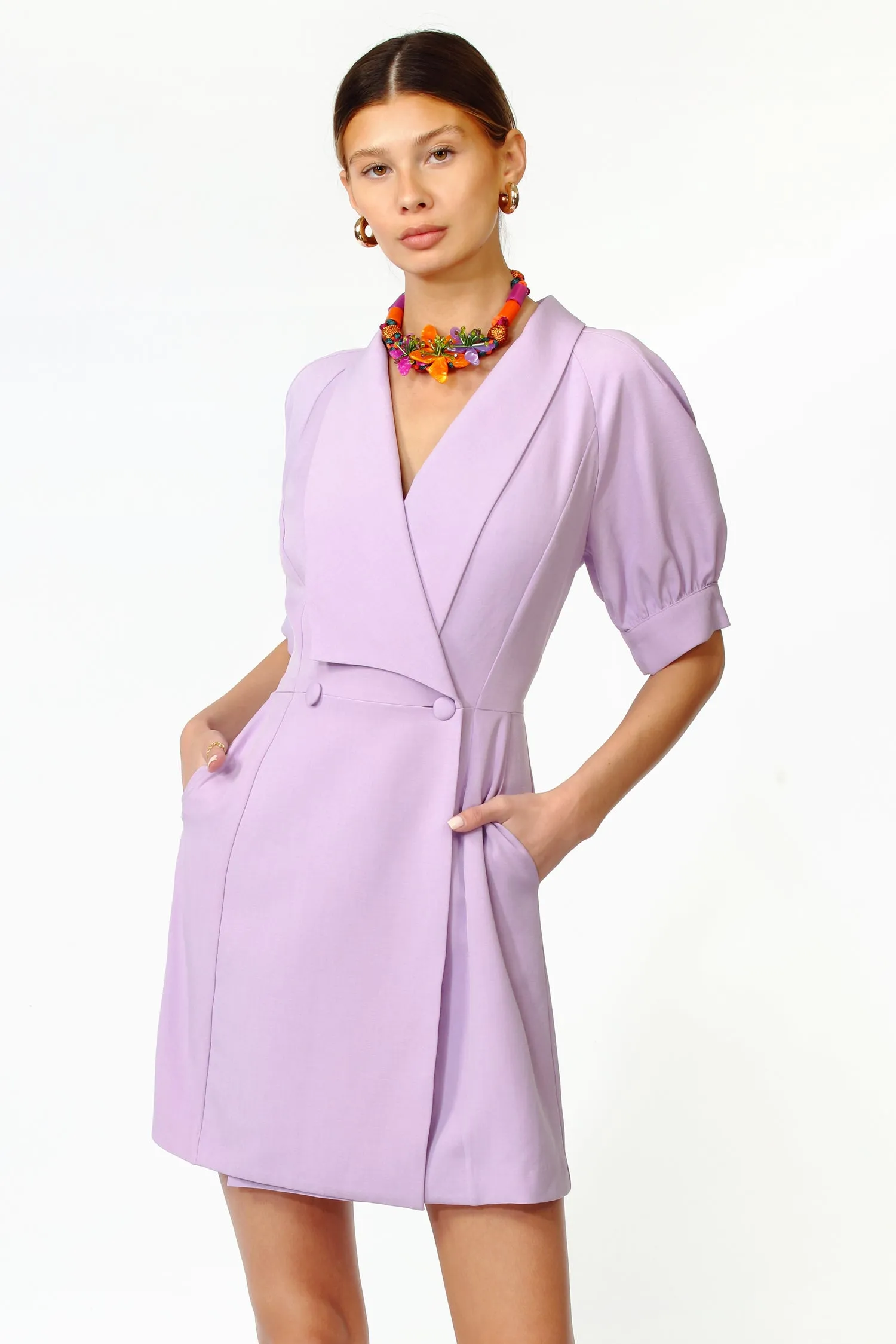 Francesca Puff Sleeve Blazer Dress sold by Adelyn Rae product image thumbnail 2