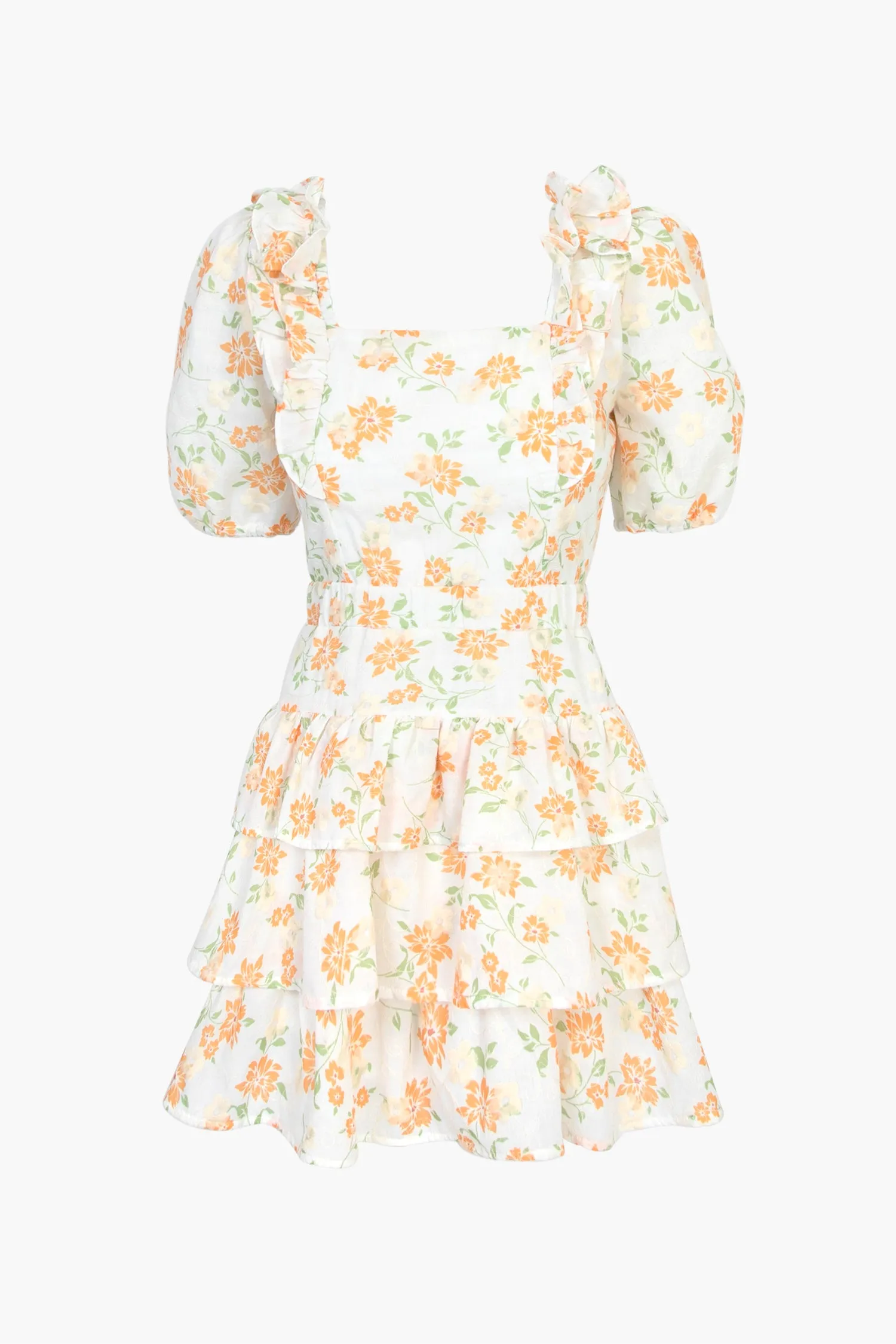 Kerry Eyelet Floral Printed Mini Dress sold by Adelyn Rae product image thumbnail 3