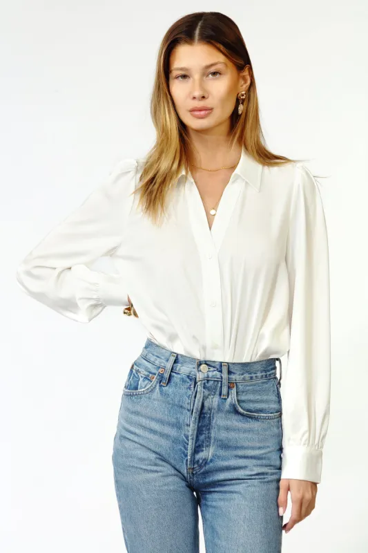 Kiara Button Up Shirt Bodysuit sold by Adelyn Rae