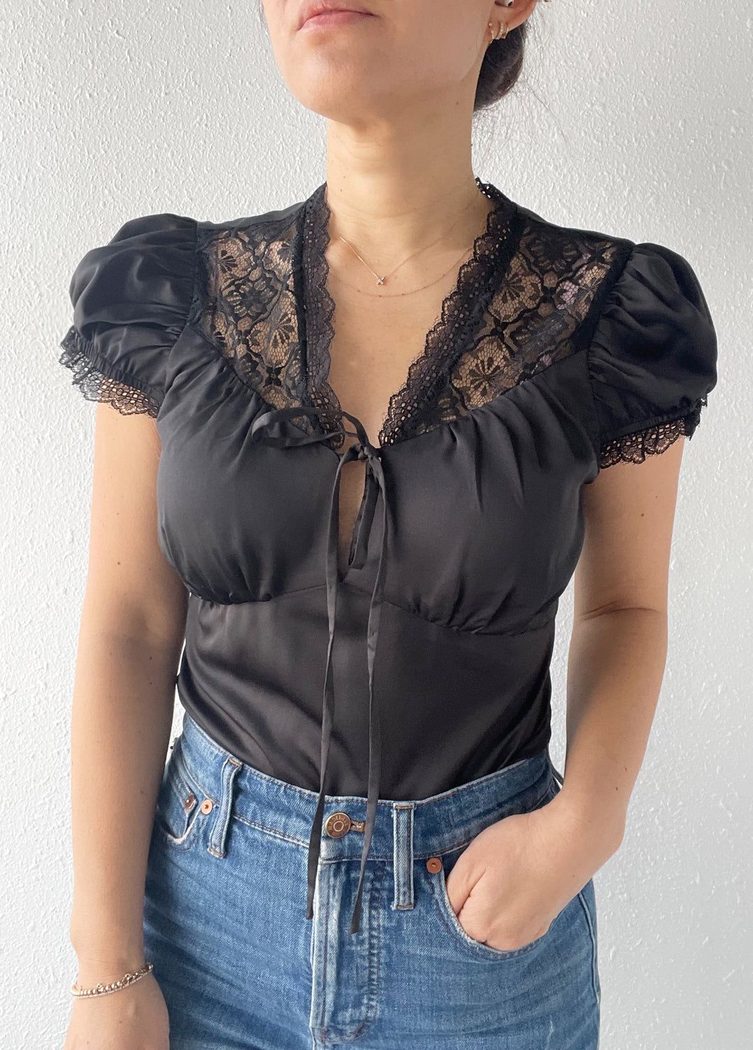 Midnight Lace Insert Bodysuit - FINAL SALE sold by Adelyn Rae