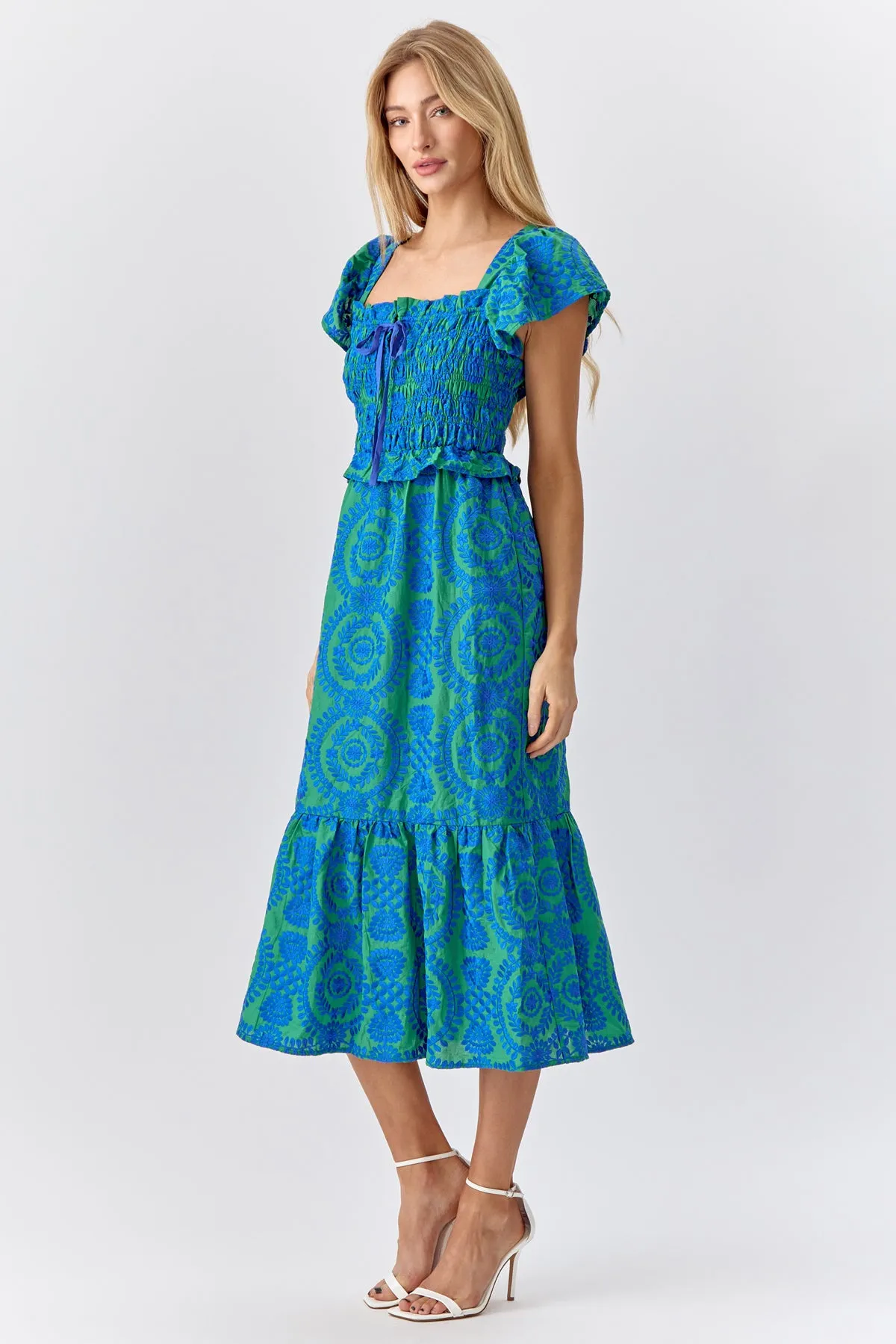 Selene Embroidered Midi Dress sold by Adelyn Rae product image thumbnail 3