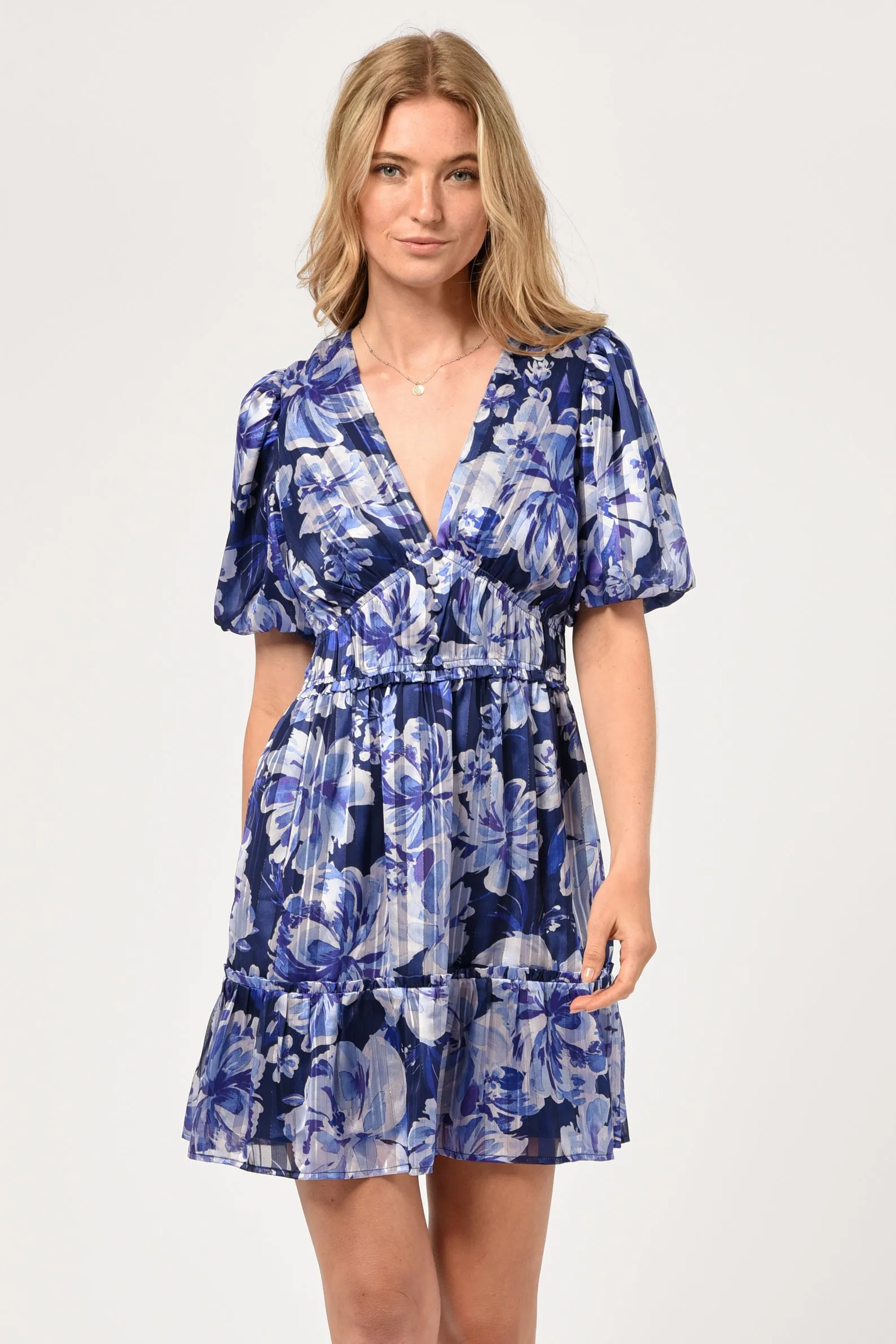 Talia Puff Sleeve Mini Dress - FINAL SALE sold by Adelyn Rae product image thumbnail 2