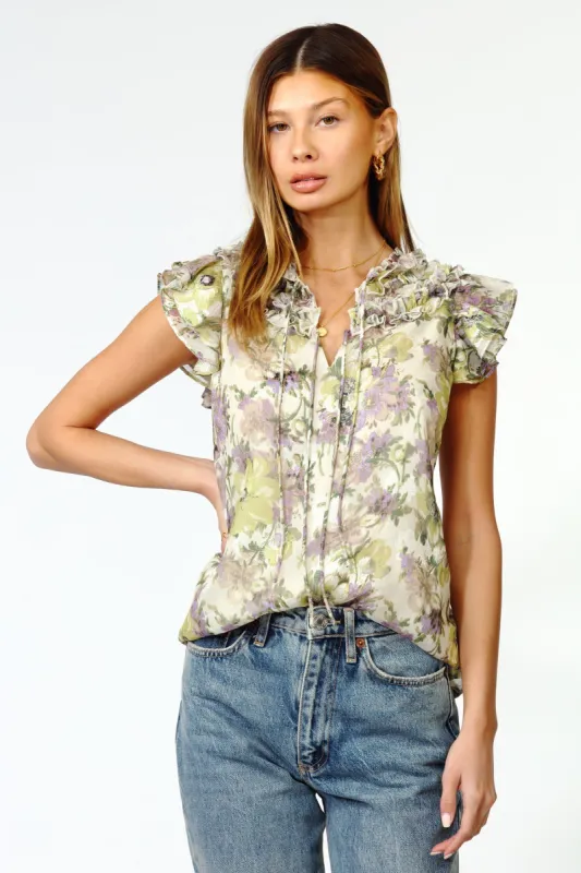 Nanci Ruffle Blouse sold by Adelyn Rae