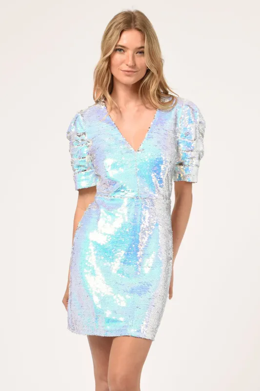Karris Iridescent Sequin Mini Dress sold by Adelyn Rae