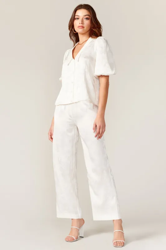 Grace Jacquard Elastic Waist Pant sold by Adelyn Rae