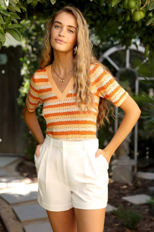 Nalia Stripe Knit Top sold by Adelyn Rae