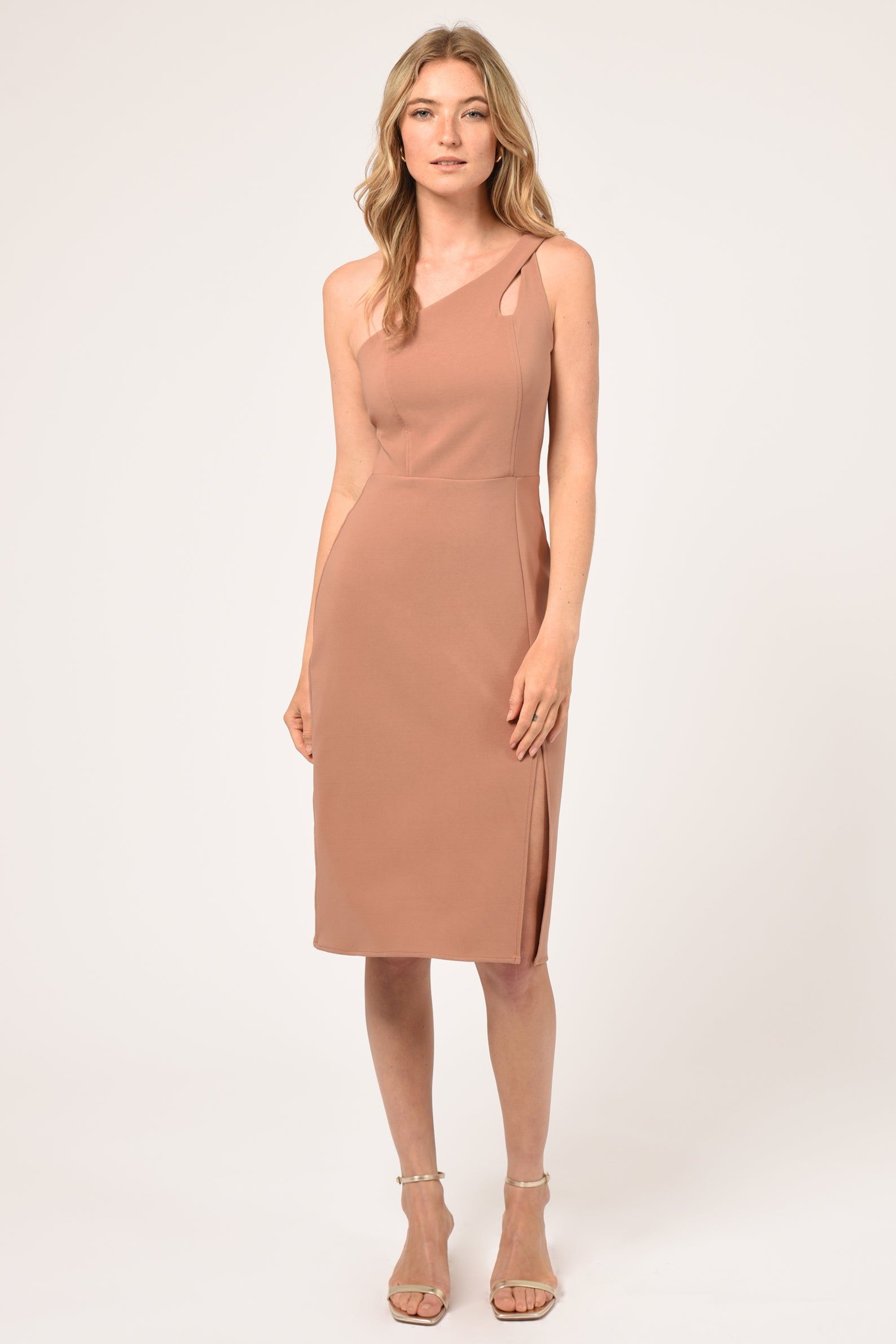 Selia Asymmetrical One Shoulder Dress sold by Adelyn Rae