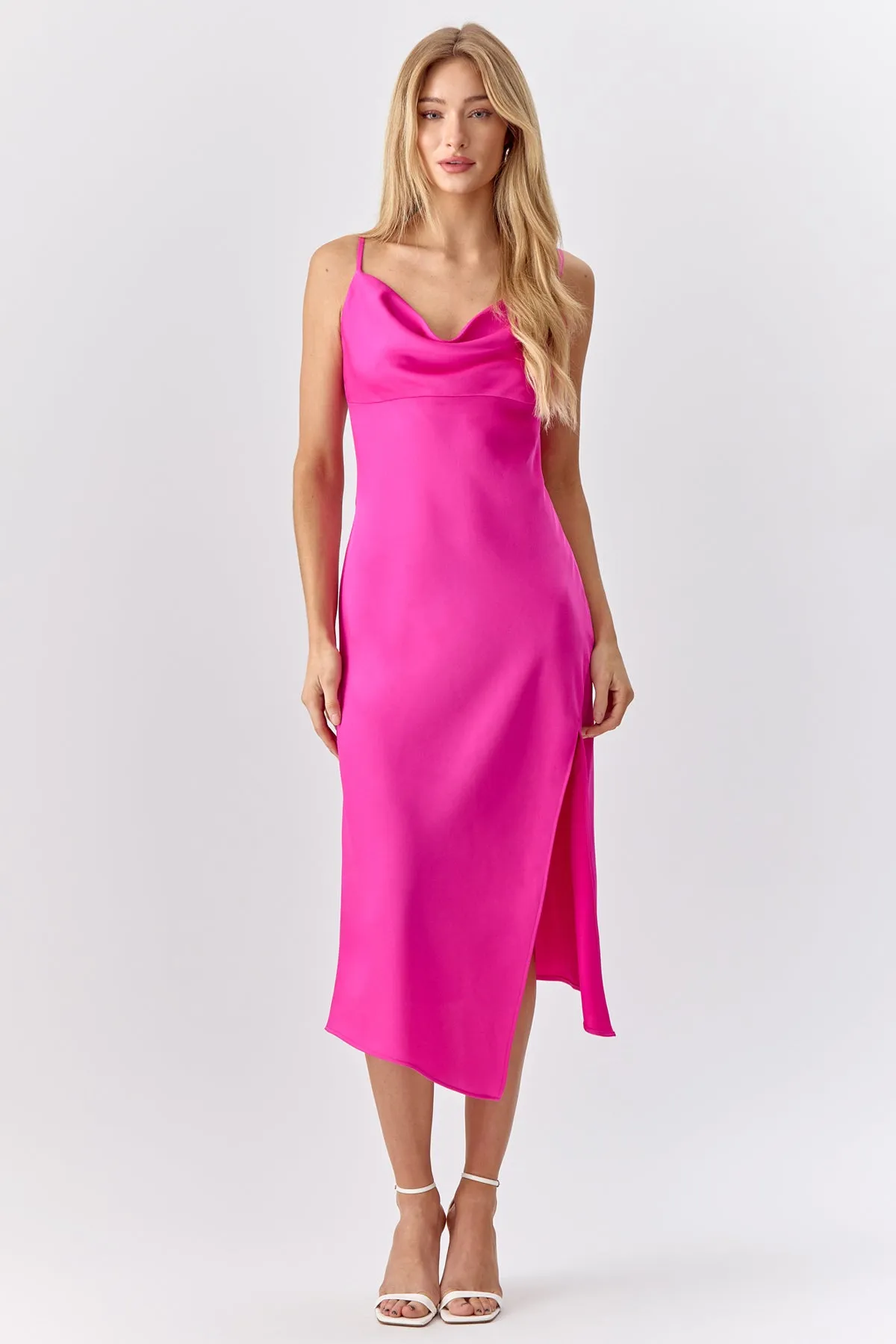 Faith Front Slit Slip Dress sold by Adelyn Rae product image thumbnail 3