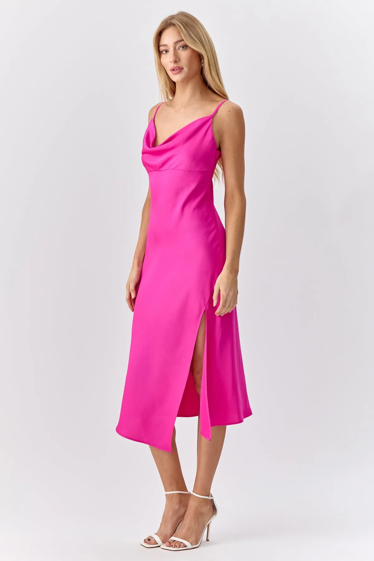 Faith Front Slit Slip Dress sold by Adelyn Rae product image thumbnail 5