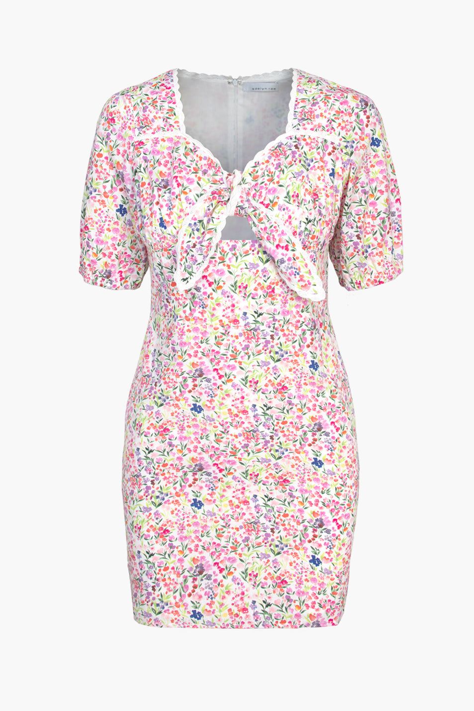 Karina Poplin Tie Front Mini Dress - FINAL SALE sold by Adelyn Rae