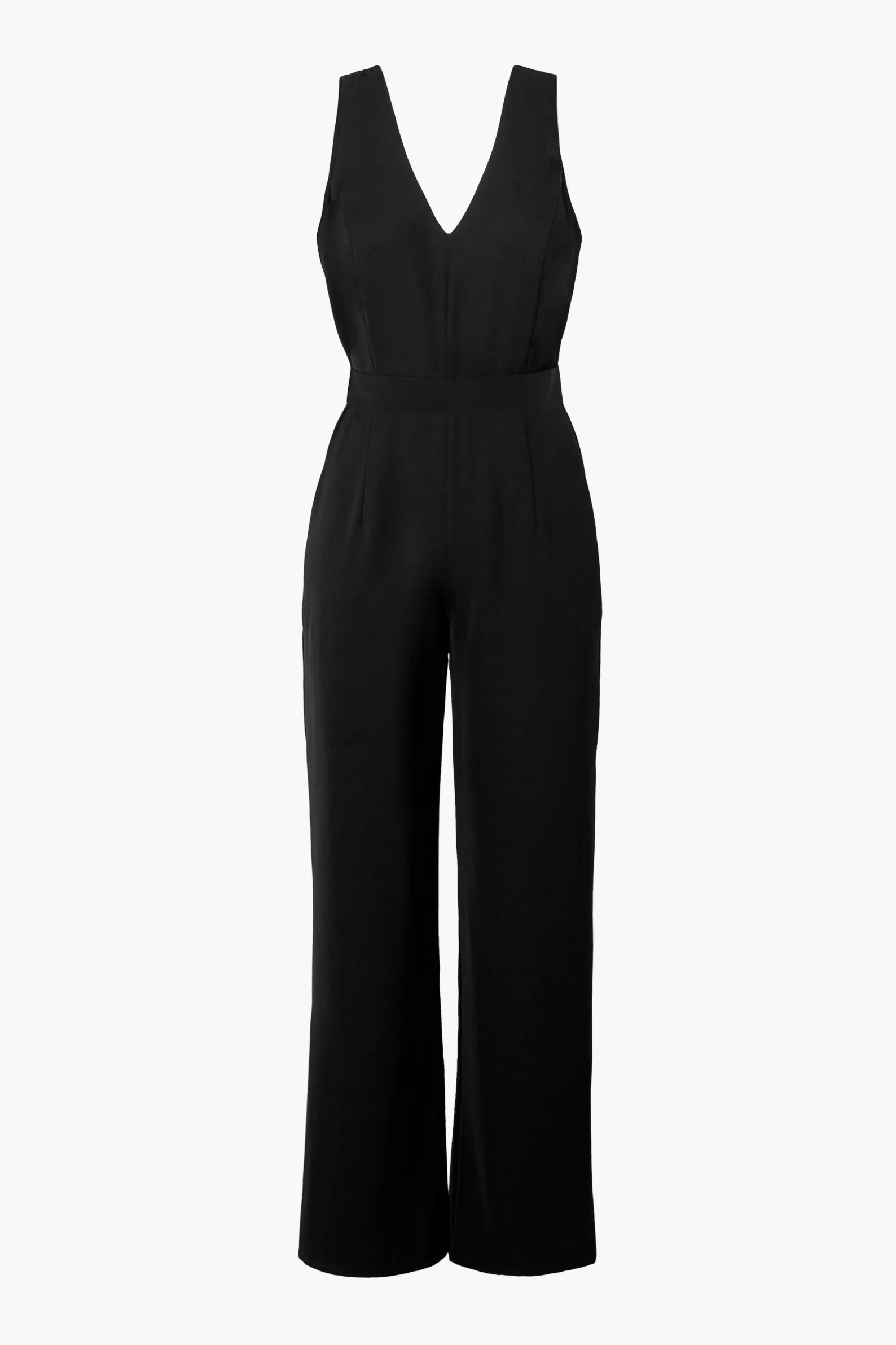 Kelli Deep V Neck Jumpsuit - FINAL SALE sold by Adelyn Rae