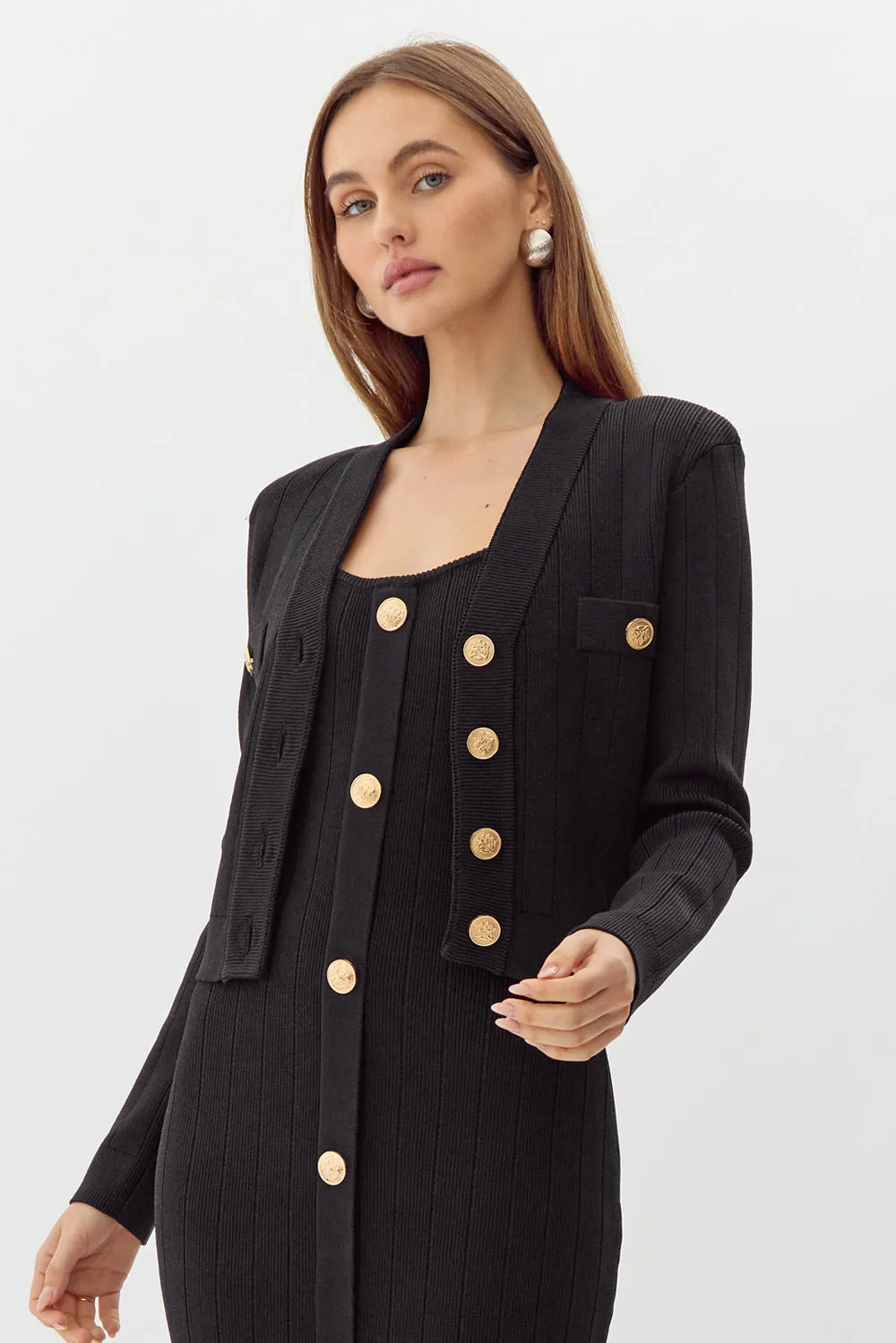Gayle Knit Blazer Cardigan sold by Adelyn Rae product image thumbnail 4