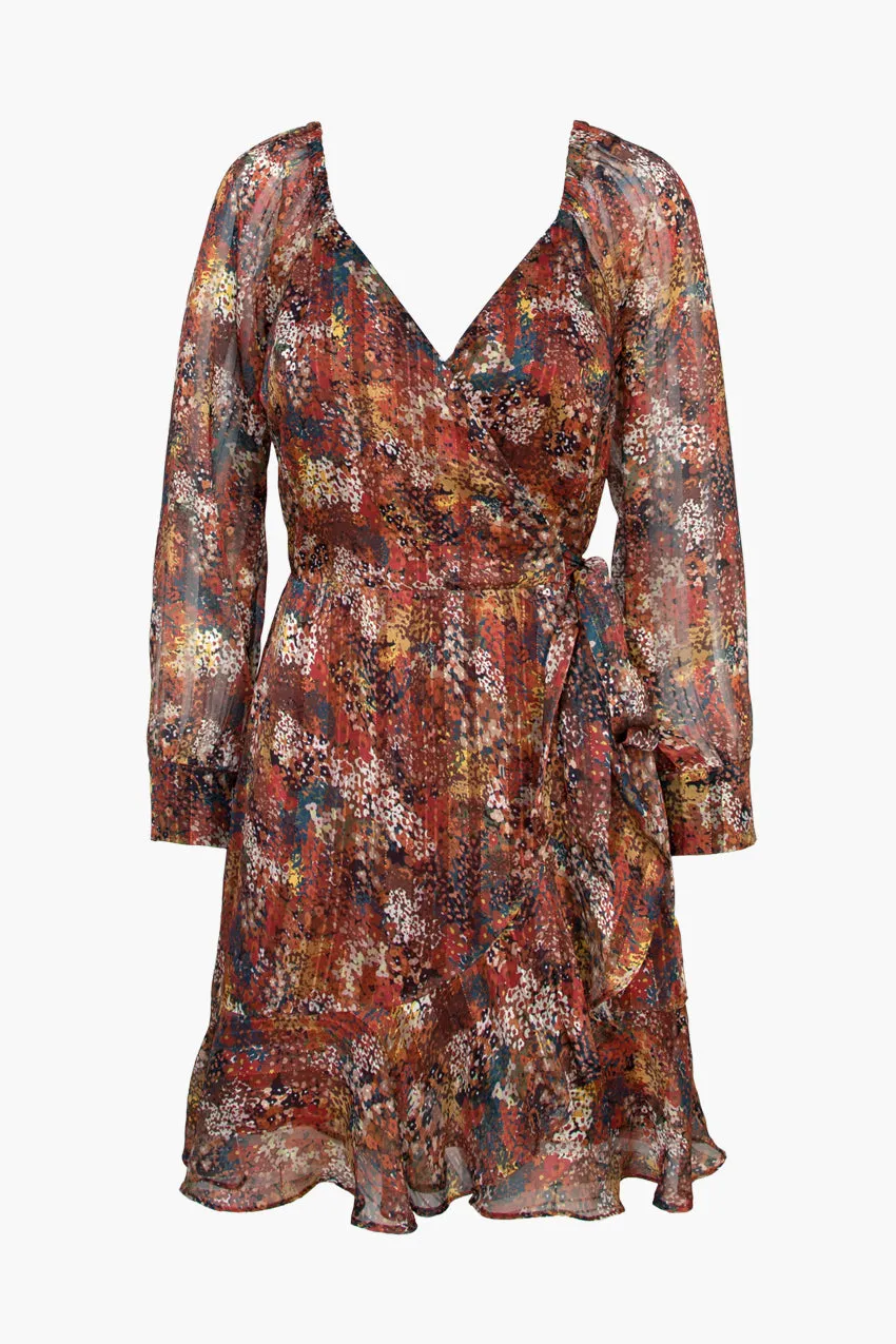 Riza Lurex Threaded Wrap Dress - FINAL SALE sold by Adelyn Rae product image thumbnail 2