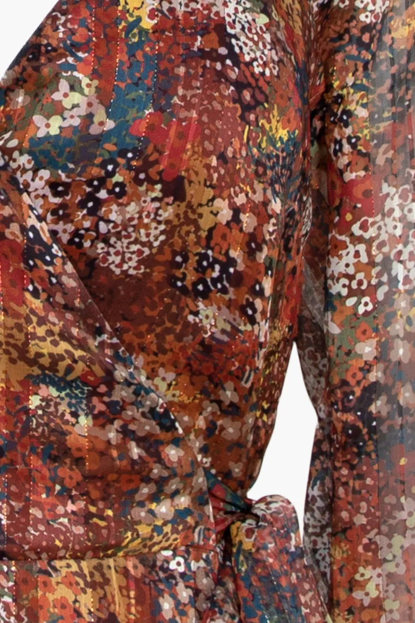 Riza Lurex Threaded Wrap Dress - FINAL SALE sold by Adelyn Rae product image thumbnail 3