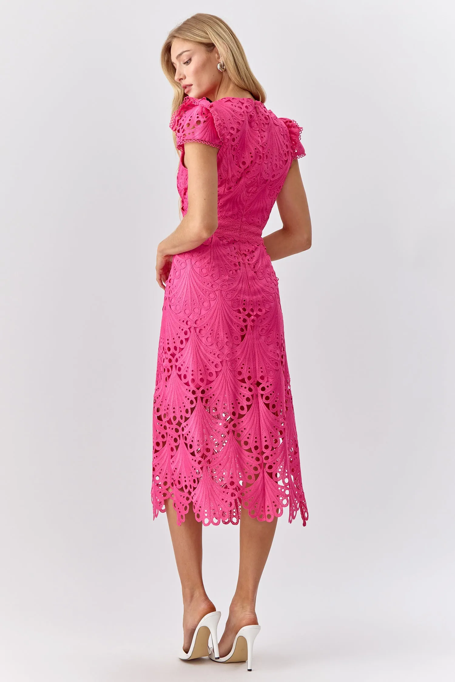 Mia 3D Embroidered Midi Dress sold by Adelyn Rae product image thumbnail 2