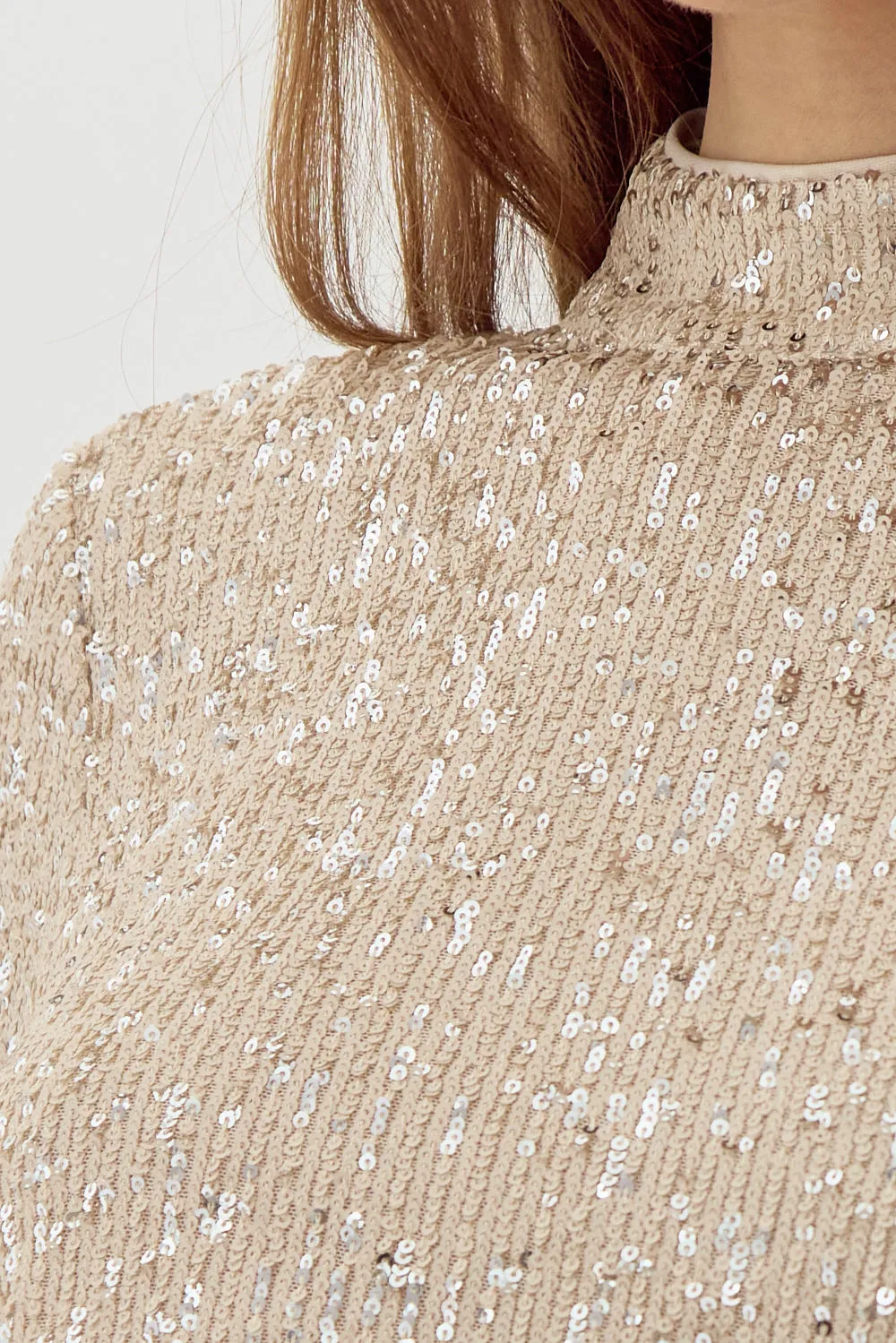 Cara High Neck Sequin Blouse sold by Adelyn Rae product image thumbnail 5