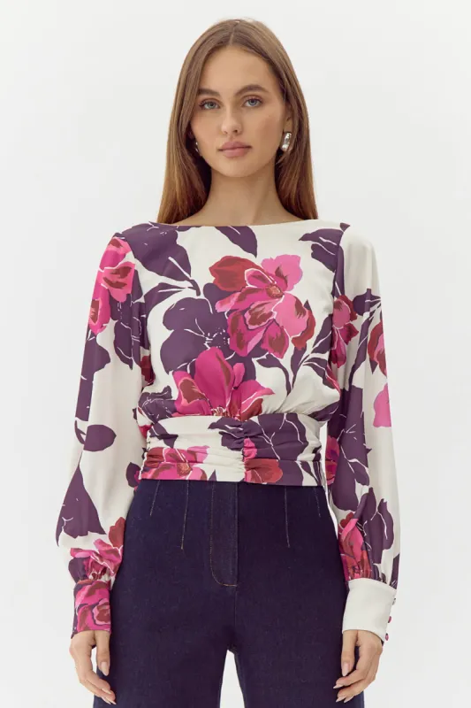 Charlene Smock Waist Blouse sold by Adelyn Rae