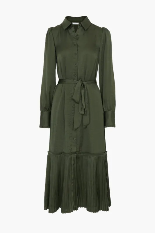 Jade Pleated Long Coat Dress sold by Adelyn Rae