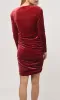 Arya Ruched Velvet Dress sold by Adelyn Rae