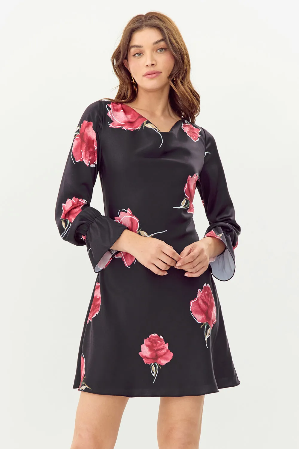 Bruna Floral Mini Dress sold by Adelyn Rae