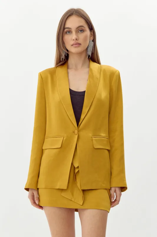 Delilah Satin Blazer sold by Adelyn Rae