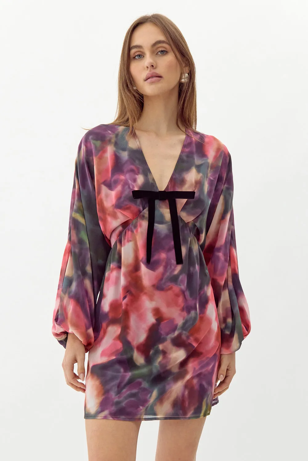 Trina Balloon Sleeve Mini Dress sold by Adelyn Rae product image thumbnail 2