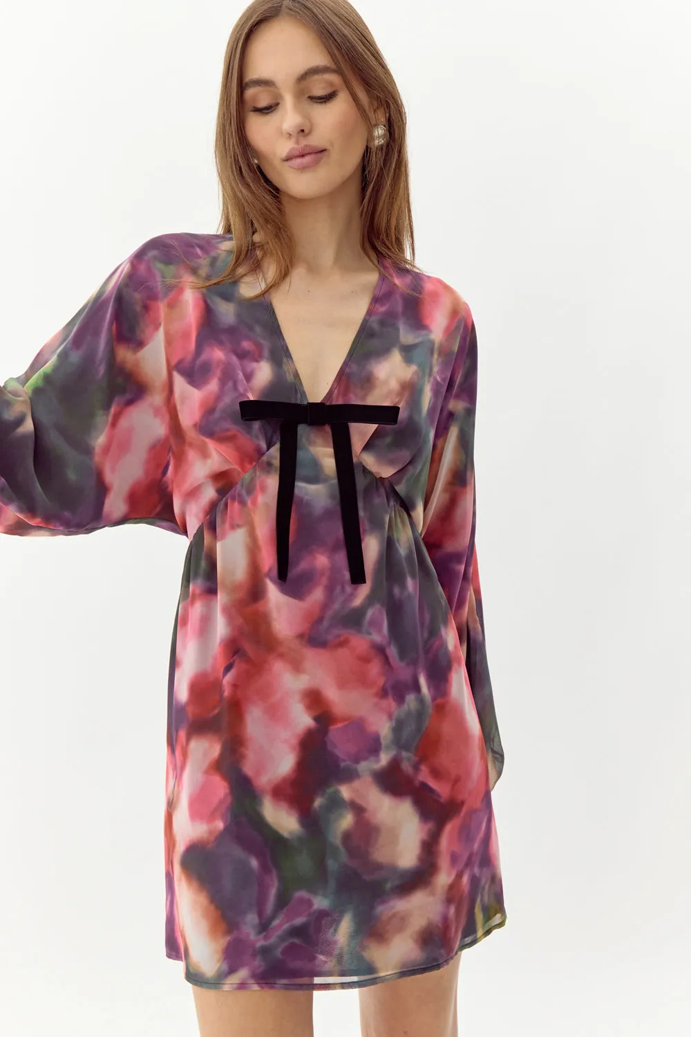 Trina Balloon Sleeve Mini Dress sold by Adelyn Rae product image thumbnail 3