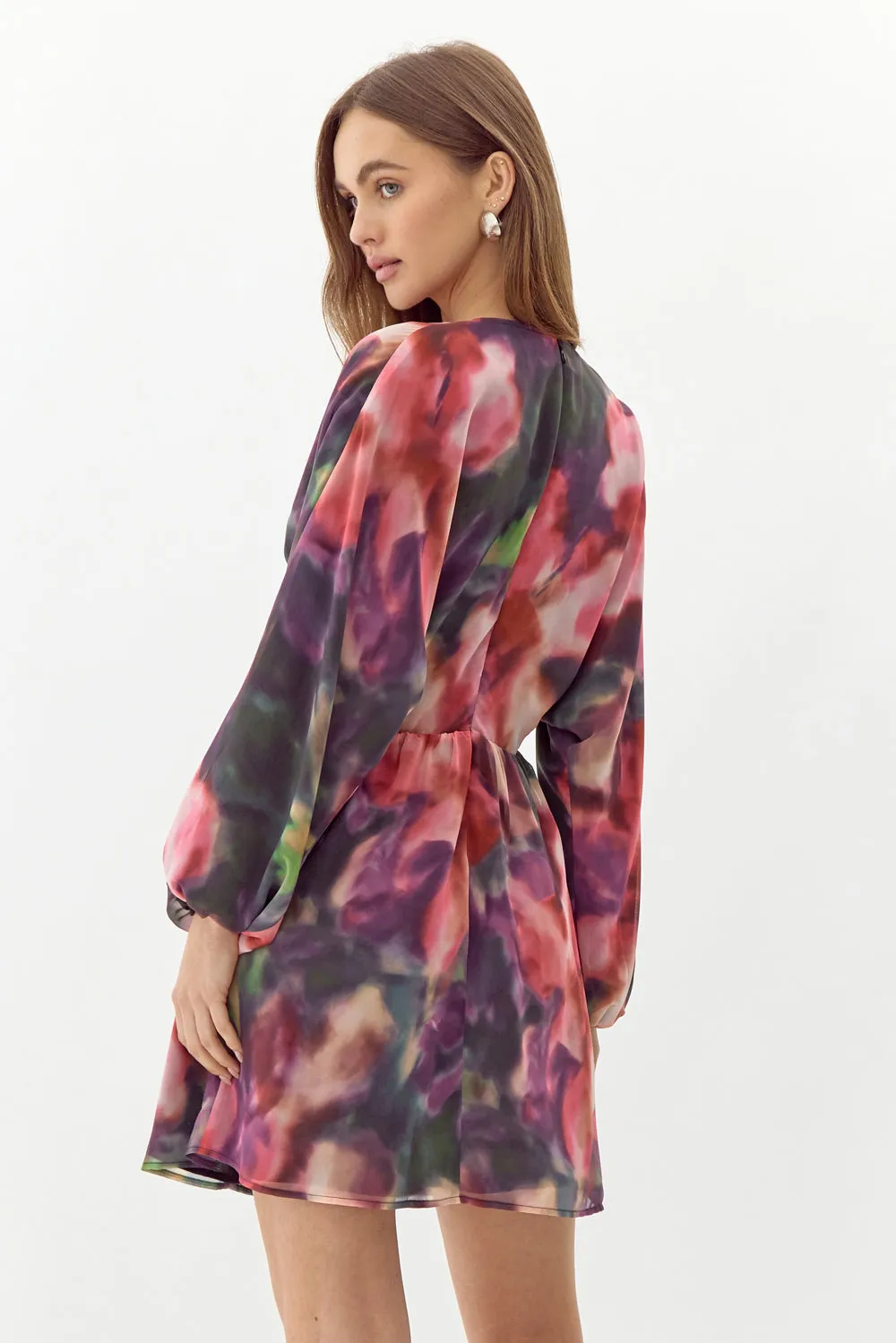 Trina Balloon Sleeve Mini Dress sold by Adelyn Rae product image thumbnail 4