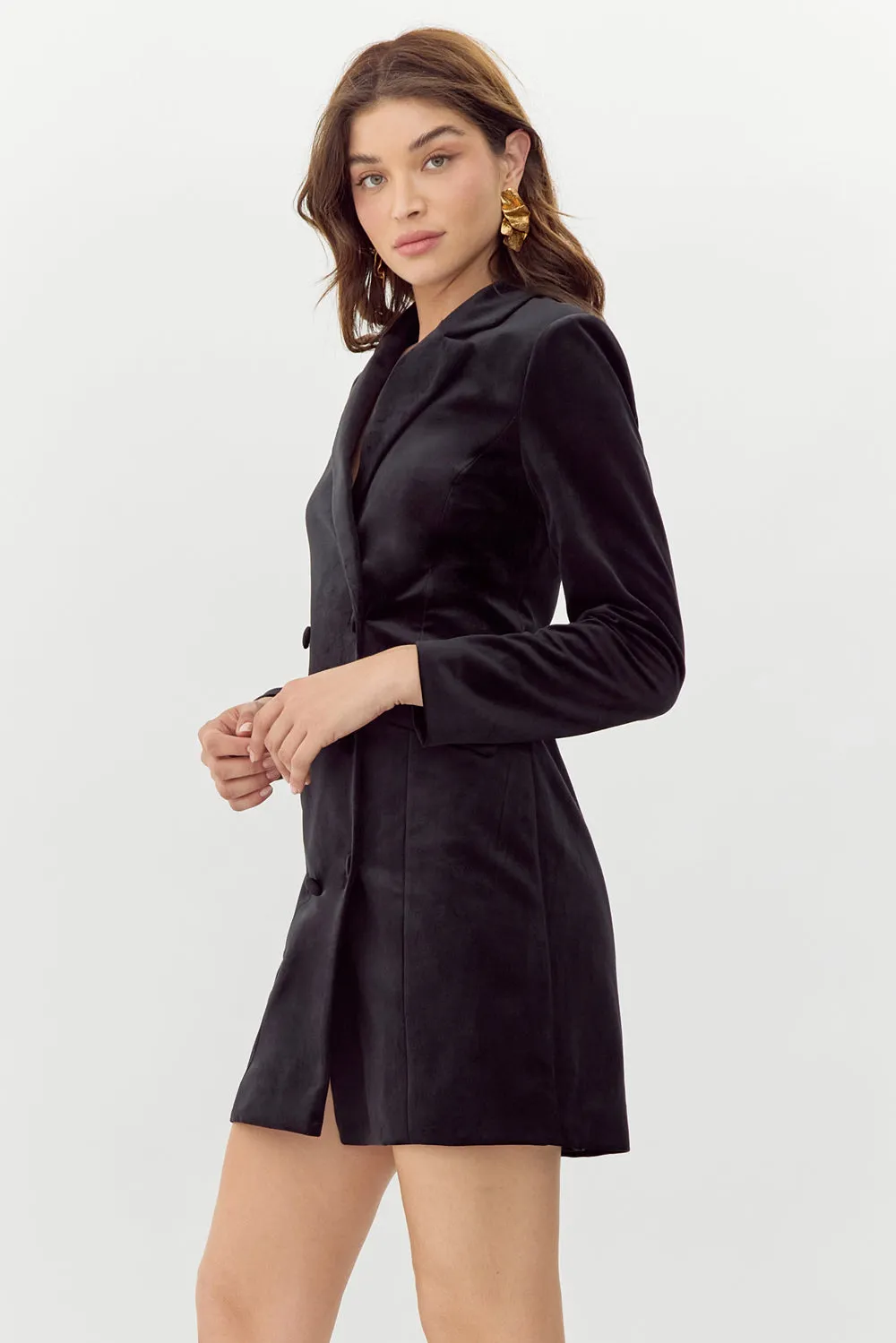 Ruthie Velour Blazer Dress sold by Adelyn Rae product image thumbnail 4
