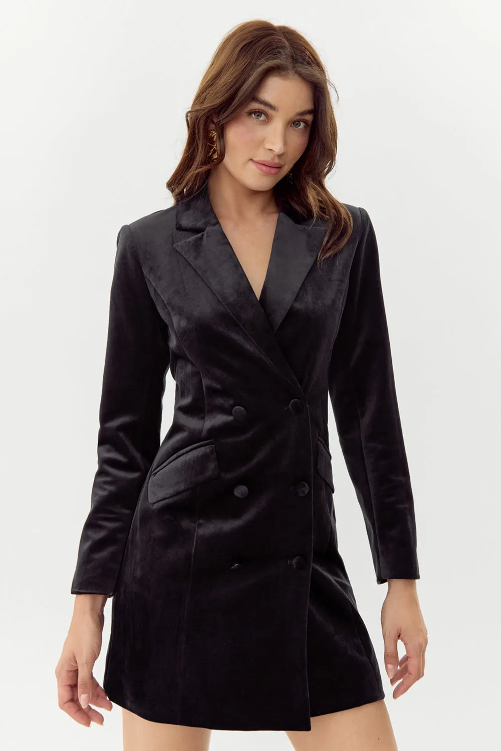 Ruthie Velour Blazer Dress sold by Adelyn Rae product image thumbnail 2