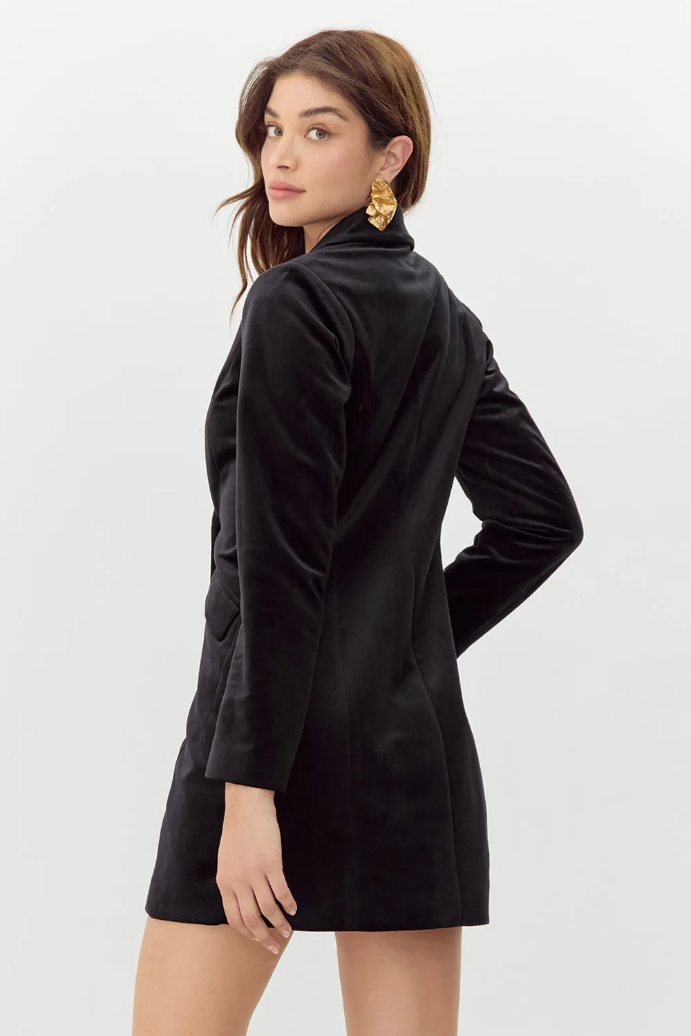 Ruthie Velour Blazer Dress sold by Adelyn Rae product image thumbnail 3