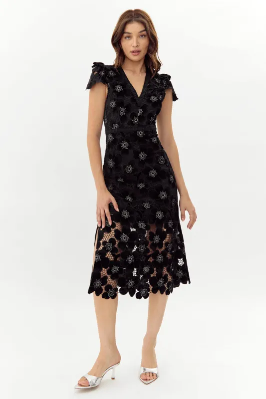 Mia Crochet Lace Midi Dress - FINAL SALE sold by Adelyn Rae