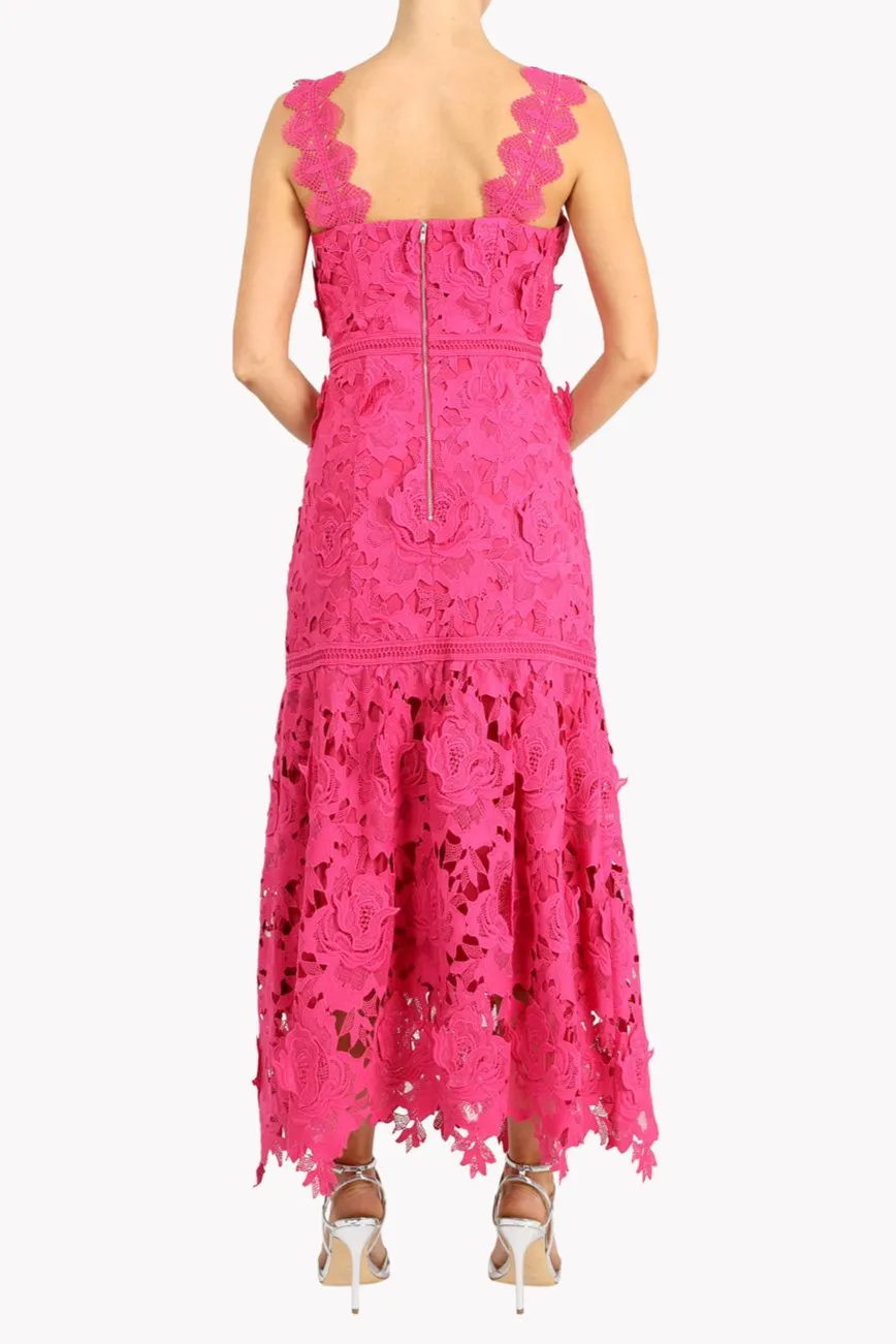 Karia Drop Waist 3D Lace Midi Dress - FINAL SALE sold by Adelyn Rae product image thumbnail 4