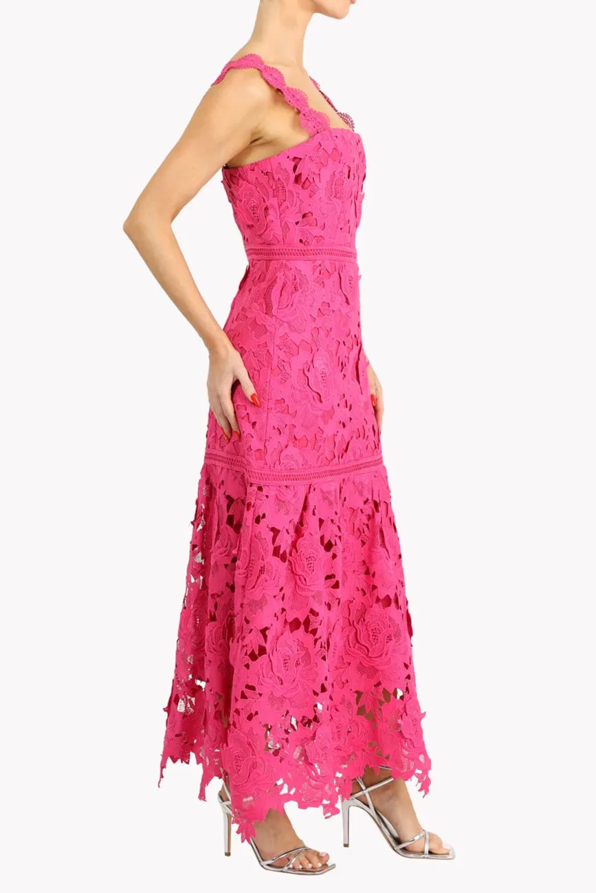 Karia Drop Waist 3D Lace Midi Dress - FINAL SALE sold by Adelyn Rae product image thumbnail 3