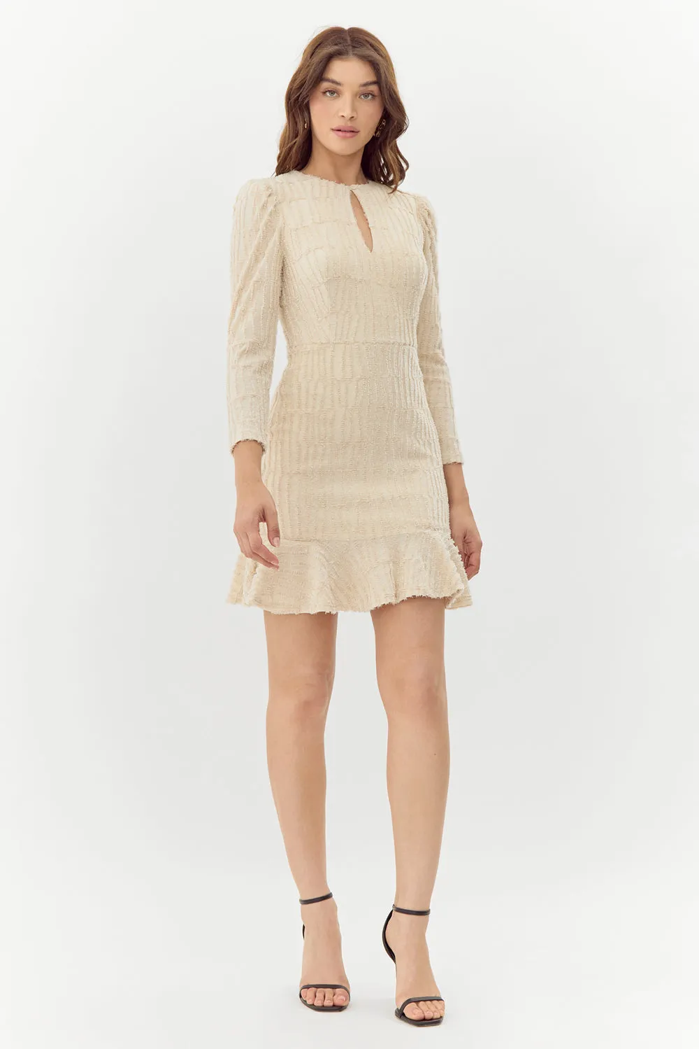 Jocelyn Textured Burnout Knit Mini Dress sold by Adelyn Rae product image thumbnail 3