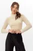Darcey High Neck Textured Burnout Knit Bodysuit - FINAL SALE sold by Adelyn Rae