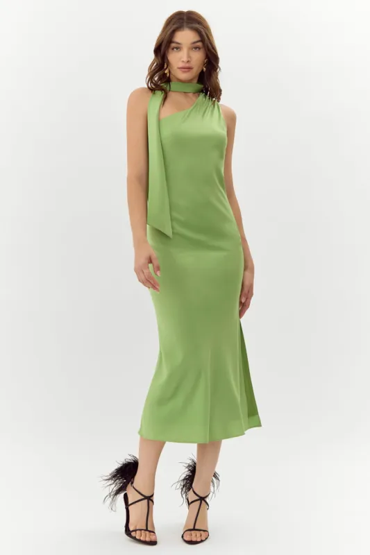 Saffron Halter Midi Dress sold by Adelyn Rae