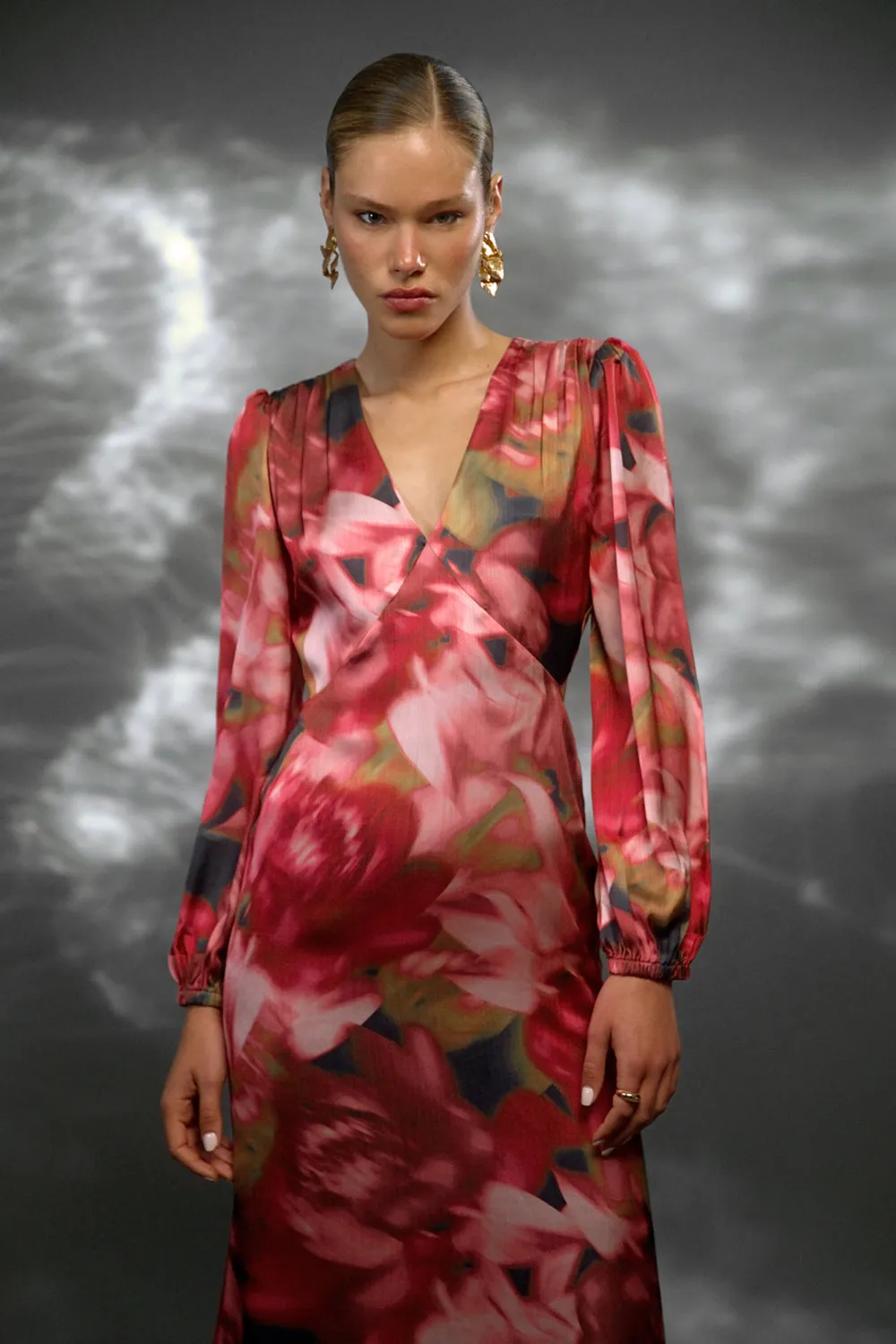 Paisley Printed Midi Dress sold by Adelyn Rae product image thumbnail 5