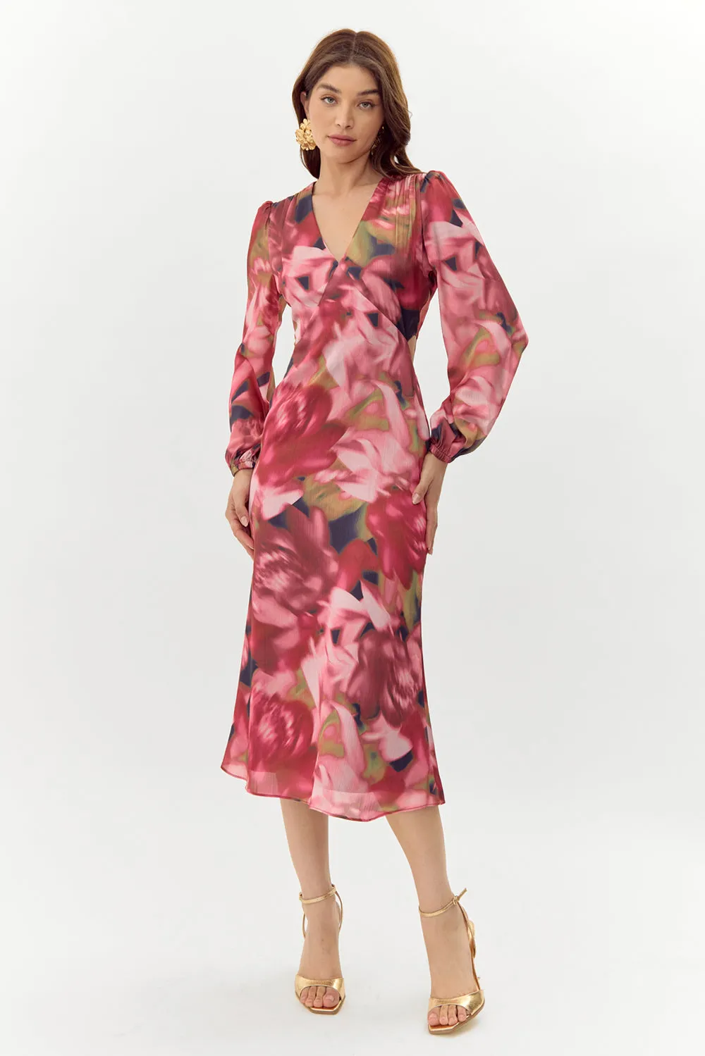 Paisley Printed Midi Dress sold by Adelyn Rae